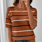 👕 Women's Classic Striped Short-Sleeve T-Shirt