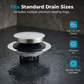 🔥 🔥 🔥 Universal Pop-Up Bathtub Drain Stopper