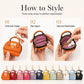 👜💛 LIMITED TIME OFF! 🔑Mini Shell Bag Keychain – PU Leather Lipstick Coin Purse with Golden Padlock & Tassel