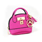 👜💛 LIMITED TIME OFF! 🔑Mini Shell Bag Keychain – PU Leather Lipstick Coin Purse with Golden Padlock & Tassel