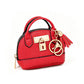 👜💛 LIMITED TIME OFF! 🔑Mini Shell Bag Keychain – PU Leather Lipstick Coin Purse with Golden Padlock & Tassel