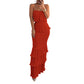 🌸 2026 Fall New Arrival Women’s Strapless Ruffle Maxi Dress