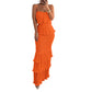 🌸 2026 Fall New Arrival Women’s Strapless Ruffle Maxi Dress