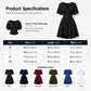 ✨ Women's Deep V-Neck Ruffle Sleeve Dress🖤 Classic Black Dress For Elegant Everyday Looks