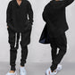 🍂 Men's 2-Piece V-Neck Baggy Sweatshirt & Joggers Set