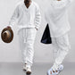 🍂 Men's 2-Piece V-Neck Baggy Sweatshirt & Joggers Set