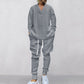 🍂 Men's 2-Piece V-Neck Baggy Sweatshirt & Joggers Set