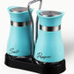 🔥🔥🔥 HOT SALE ！！ ! 🐧 Penguin Design Salt and Pepper Shaker Set, Transparent Glass Bottom Seasoning Dispenser, Large‑Mouth Refillable Spice Container for Kitchen Countertop