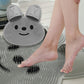 🐰 Cute Bunny Non-Slip Shower Mat 🛁 Exfoliating Silicone Massage Mat