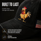 🧢 Retro Rooster Print Baseball Cap 🖤 Casual Everyday Baseball Cap