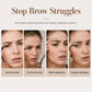 🌸 Two-Color Eyebrow Powder Palette & Adjustable Stamp