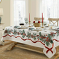🎄 Waterproof Christmas Tablecloth  🌟 Cozy Holiday Party Table Decor