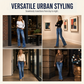 ⏰Last Day Sale  💃 Women High Waisted Distressed Flare Jeans