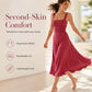 👗 Women's Sleeveless Square Neck Dress with Back Tie