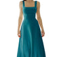 👗 Women's Sleeveless Square Neck Dress with Back Tie