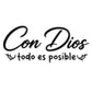🚗 Spanish Inspirational Quote Car Sticker 🎨 Personalized Style Auto Decal