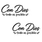 🚗 Spanish Inspirational Quote Car Sticker 🎨 Personalized Style Auto Decal