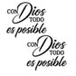 🚗 Spanish Inspirational Quote Car Sticker 🎨 Personalized Style Auto Decal