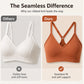 ✨ Seamless Ribbed Bralette with Adjustable Straps and Removable Cups