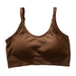 ✨ Seamless Ribbed Bralette with Adjustable Straps and Removable Cups