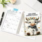 📅 🐮 2026–2030 Monthly Planner ✨ Cute Highland Cow 5-Year Calendar | Large Monthly Blocks for Long-Term Planning