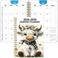 📅 🐮 2026–2030 Monthly Planner ✨ Cute Highland Cow 5-Year Calendar | Large Monthly Blocks for Long-Term Planning