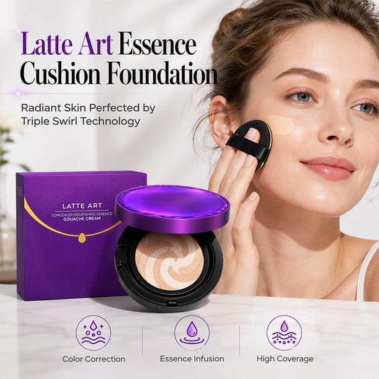 ✨ Lightweight Flawless Cover Cushion 💄 Tri-Tone Tone Correction