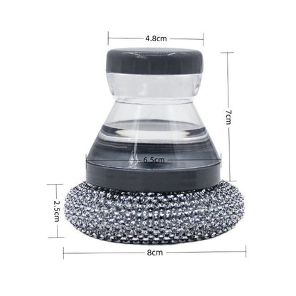 🥳HOT SALE🥳💞10K+ SOLD! Scrubber Brush ! Built-in soap, non-scratch & ergonomic. Clean pots easily – grab yours! ✅