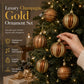 ❄️ 🎄 Luxury Champagne Gold Christmas Ornaments ✨ Elegant Gold Christmas Tree Ornament Set
