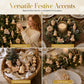 ❄️ 🎄 Luxury Champagne Gold Christmas Ornaments ✨ Elegant Gold Christmas Tree Ornament Set