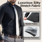✨ Men's Silky Wrinkle Resistant Solid Color Stretch Shirt