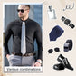 ✨ Men's Silky Wrinkle Resistant Solid Color Stretch Shirt