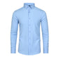 ✨ Men's Silky Wrinkle Resistant Solid Color Stretch Shirt