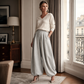 🍂 Women's Casual Pleated Wide-Leg Sweatpants