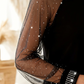 💎 Women's Elegant Sheer Mesh Sleeve Sequin Top