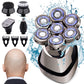 ⚡ 7D Waterproof Head Shaver Kit for Bald Men