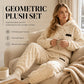 💖 Premium Comfort | Women's Plush Textured Hoodie & Pants 2-Piece Set