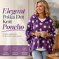 ✨ Women's Polka Dot Hooded Knit Top