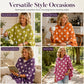 ✨ Women's Polka Dot Hooded Knit Top