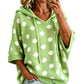 ✨ Women's Polka Dot Hooded Knit Top