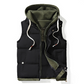 ❄️ Cold-Weather Comfort  🧥 Men’s Warm Hooded Puffer Vest