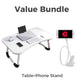 🛏️ Foldable Laptop Bed Table with Cup Holder