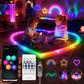 🌈 Dragon Scale Woven LED Neon Rope Light