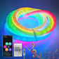 🌈 Dragon Scale Woven LED Neon Rope Light