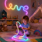 🌈 Dragon Scale Woven LED Neon Rope Light
