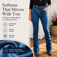 👖 Women's High-Waisted Crossover Asymmetric Jeans