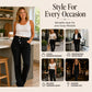 👖 Women's High-Waisted Crossover Asymmetric Jeans