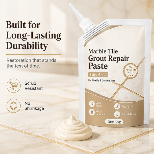 ✨Fill Tile Gaps Instantly !  🛠️ Waterproof No-Crack Grout Repair Paste