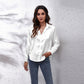 🤍 Women's Elegant Satin Shirt 💫 Silky Soft Casual Blouse