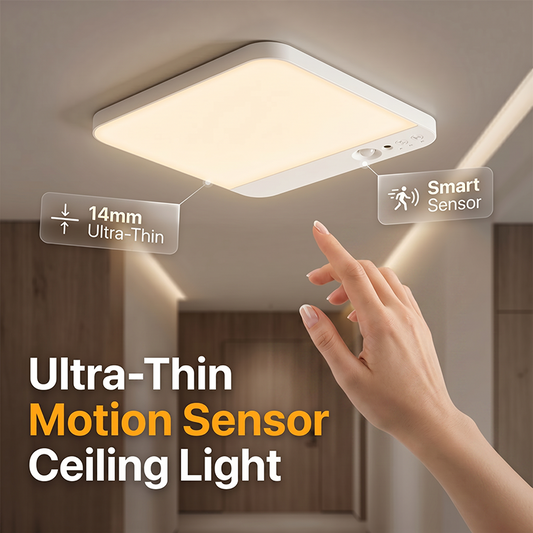⏳🔥LIMITED-TIME ! ⏰ Motion Sensor LED Ceiling Light – Wireless, Magnetic Mount & Remote Control for Home 🏠